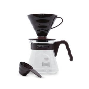 HARIO V60 POUR OVER KIT BROWN